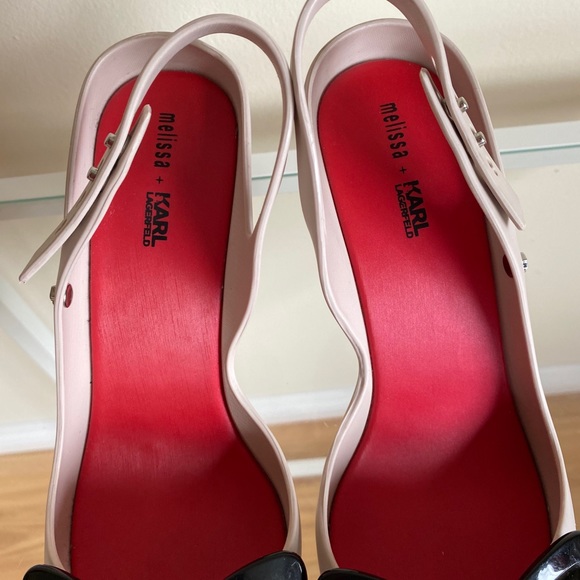 Melissa + Karl Lagerfeld Ultragirl Heels with 🕶 - Picture 3 of 7